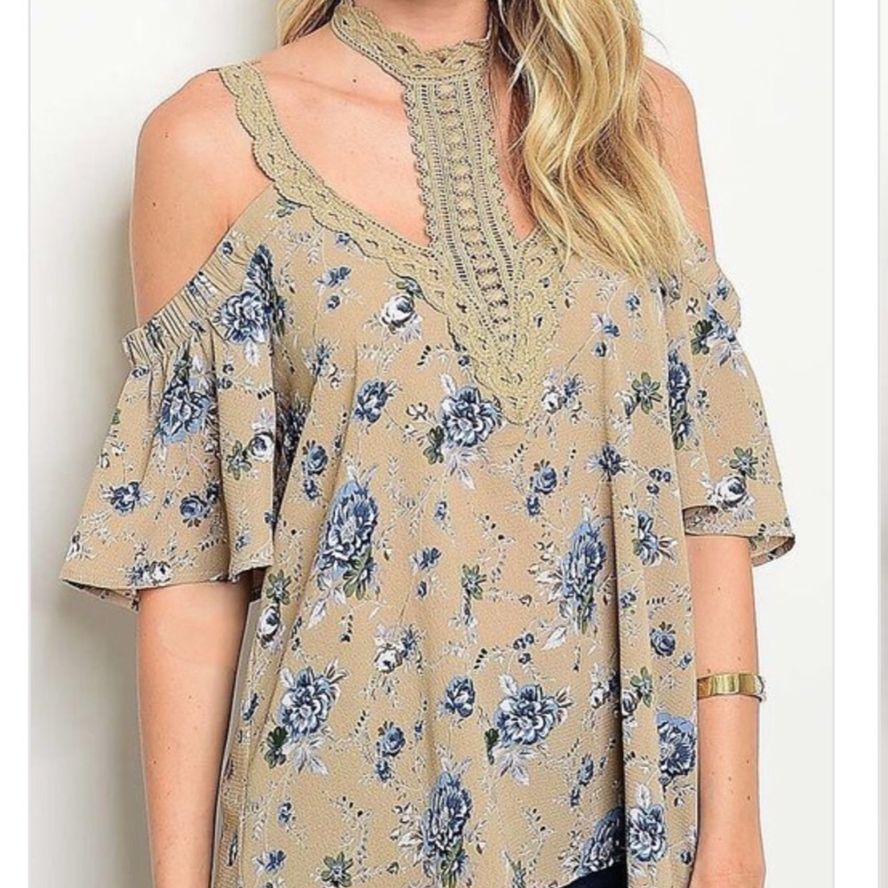 Choker off the shoulder blouse